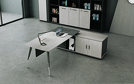 Modern white office desk