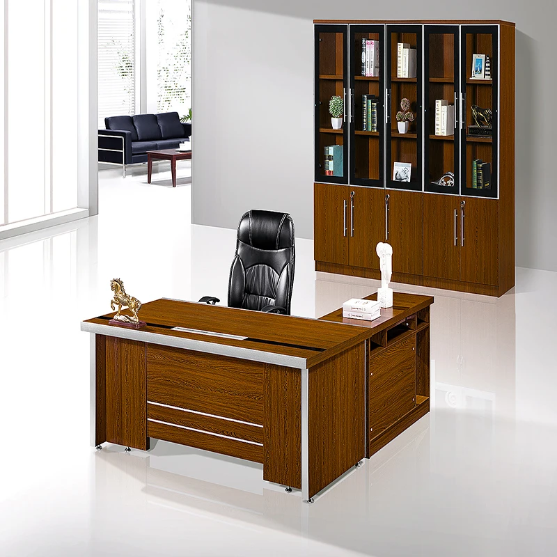 China Factory Brown modern aesthetics contemporary office tables desks for manager