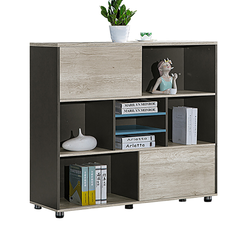 China factory horizontal office filing cabinet low cabinet decorated with green plants