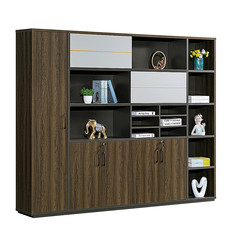 China Factory Tan file cabinet background cabinet multi-function data cabinet