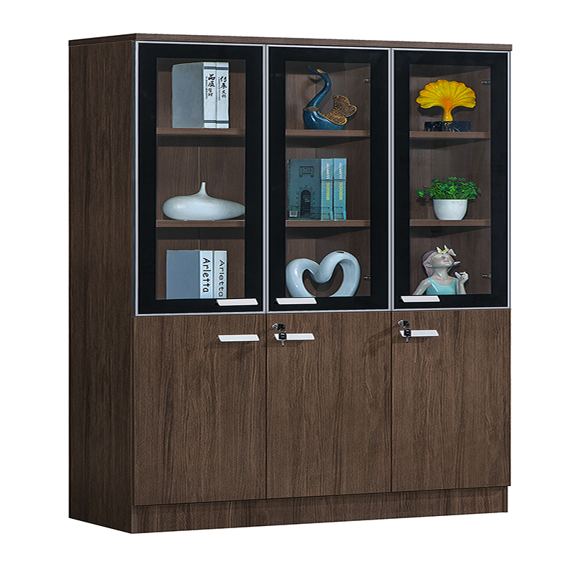 Fctory wholesale Brown classic design solid filing cabinet office furniture