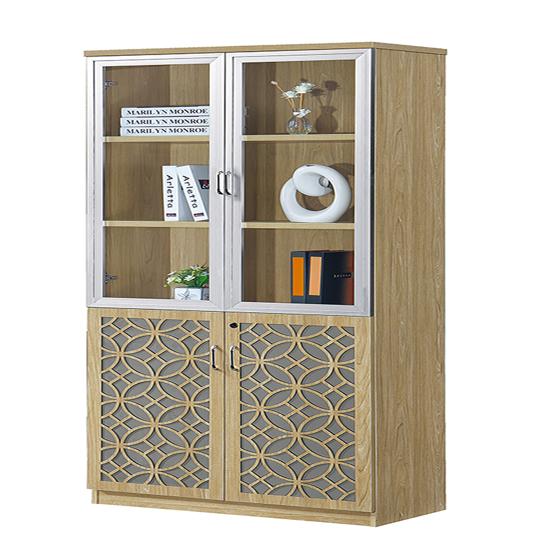 American style solid apricot wood file cabinet storage China supply