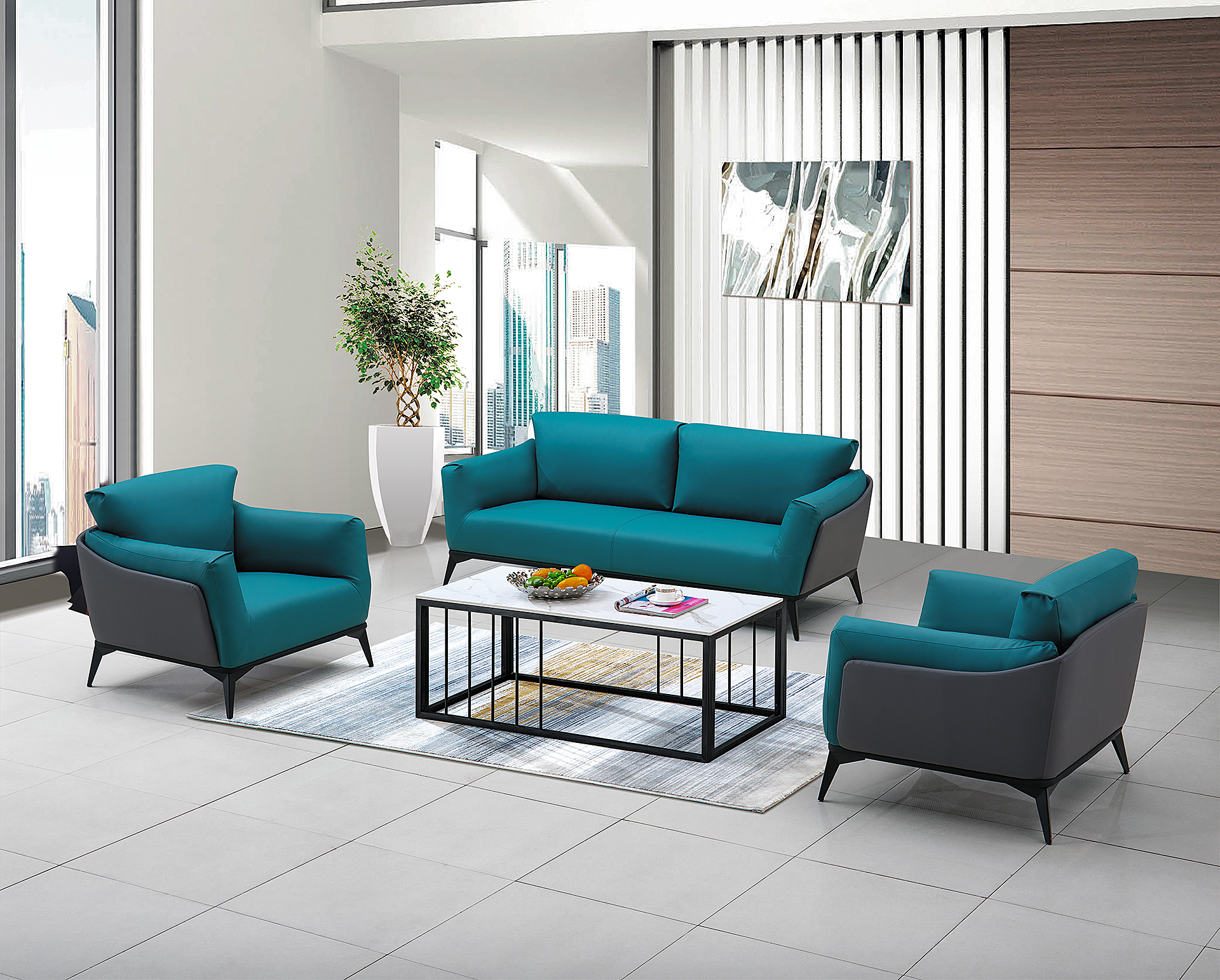 China Supply Executive Office Sofa set Luxury Office Sofa Set sofa designs modern supplier