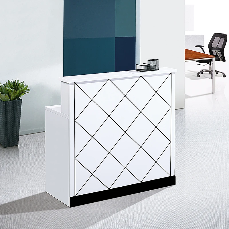 Small simple contemporary reception desk cashier desk for wholesales