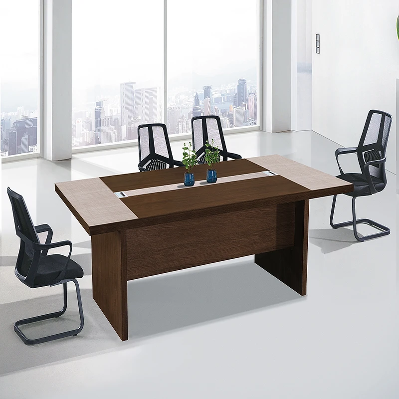 Tan minimalist meeting desk for wholesales Optimize meeting space