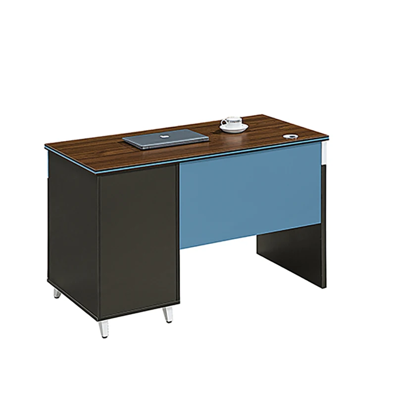 Factory Direct Sale Tan modern style simple design single staff desk