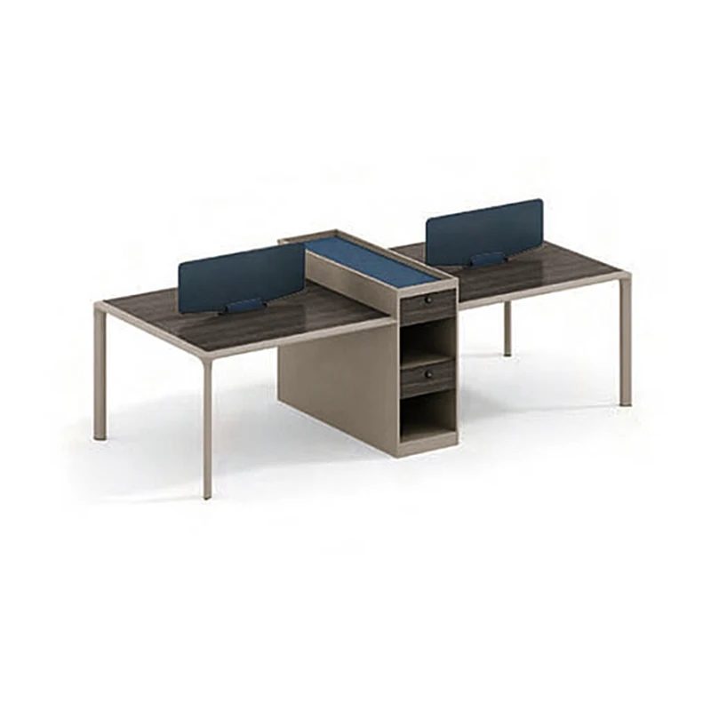 Customized professional Simple Brown Clerk Office Desk with storage